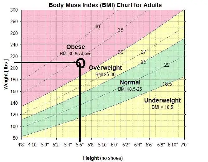 Barrett's BMI Chart